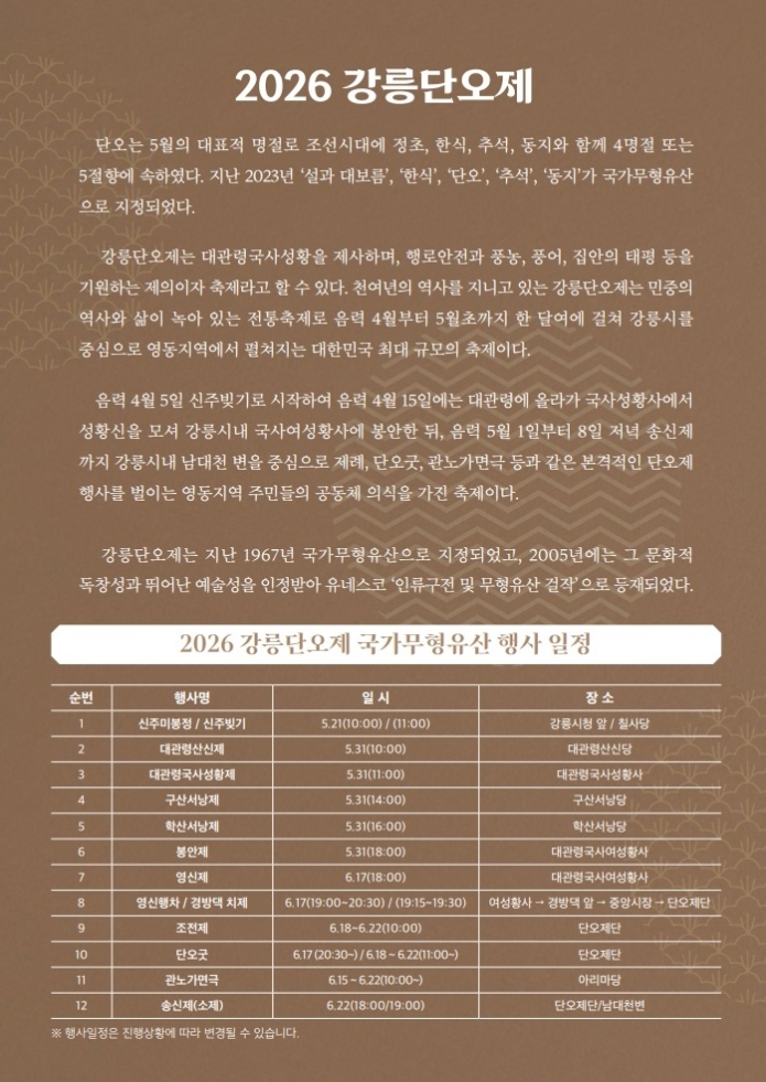 2026 강릉단오제 신주미봉정/신주빚기 이미지 2
