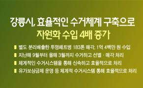 강릉시, 효율적인 수거체계 구축으로 자원화 수입 4배 증가 이미지