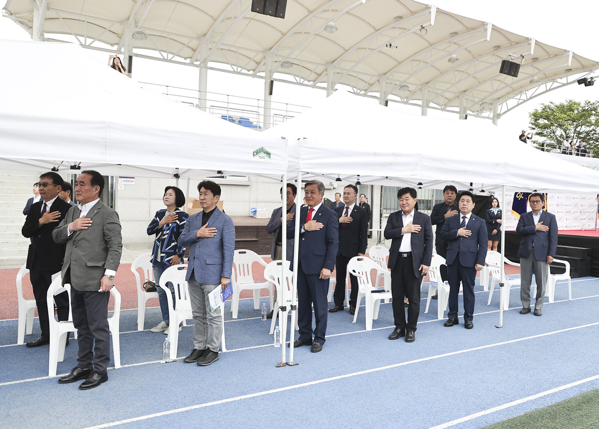 율곡대기 전국 유소년 축구대회 개회식 이미지