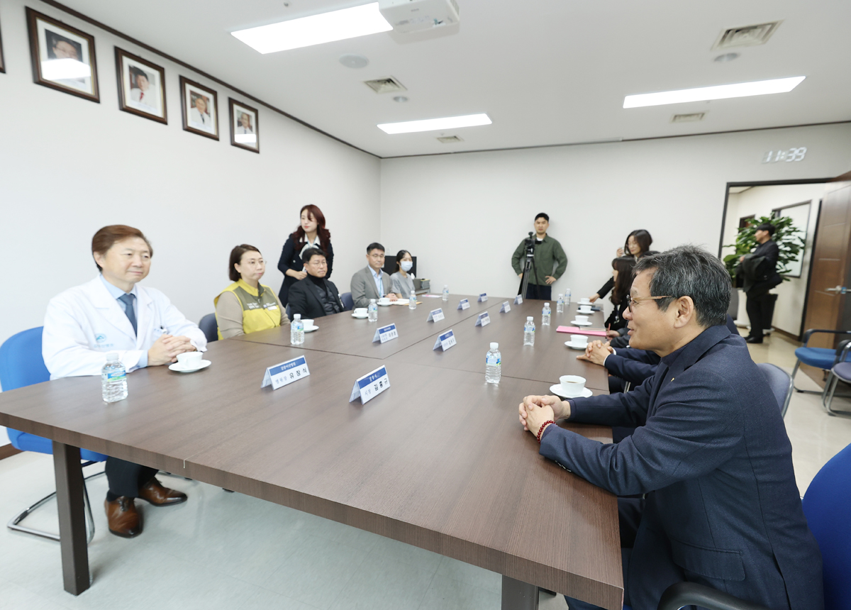병원 집단급식소 현장체험 및 상생대화 이미지