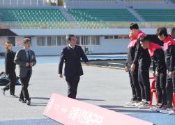 강릉시민축구단 격려 및 체육시설 점검 썸네일 1